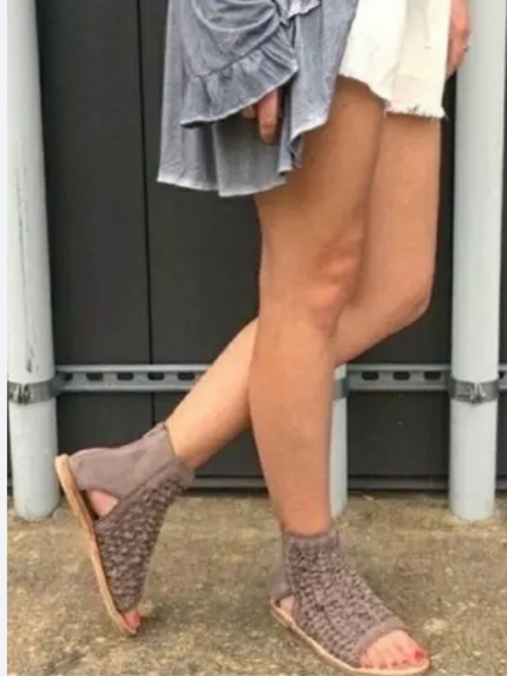 Free People ISLAND CRUISER Woven Suede open toe Sandals